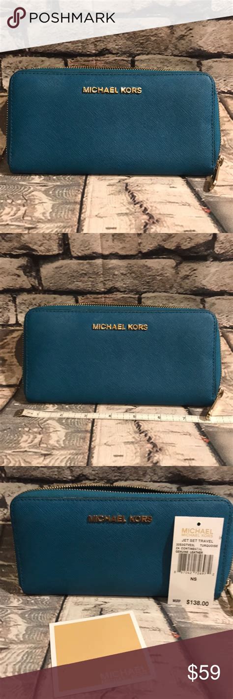 turquoise michael kors|Michael Kors turquoise wallet.